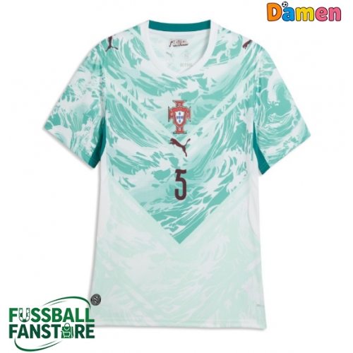 Portugal Diogo Dalot #5 Replik Auswärtstrikot Damen WM 2026 Kurzarm